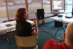 1-sharon watching video-Mary Frey collection