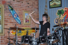 eric on drums posing-laurie collection