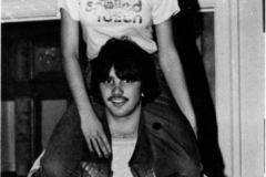 1980 Yearbook pg013 Steve Tomba with female on shoulders