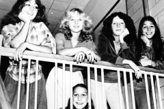 1980 Yearbook pg021 5 females at railing