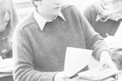 1980 Yearbook pg038 Del Hanes at desk