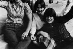 1980 Yearbook pg040 4 females on front steps