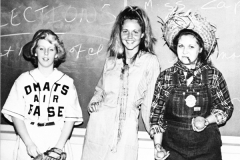 1980 Yearbook pg052 3 females in costumes