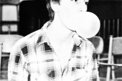 1980 Yearbook pg058 Eric Hermann blowing bubble