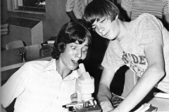 john and brian and microscope
