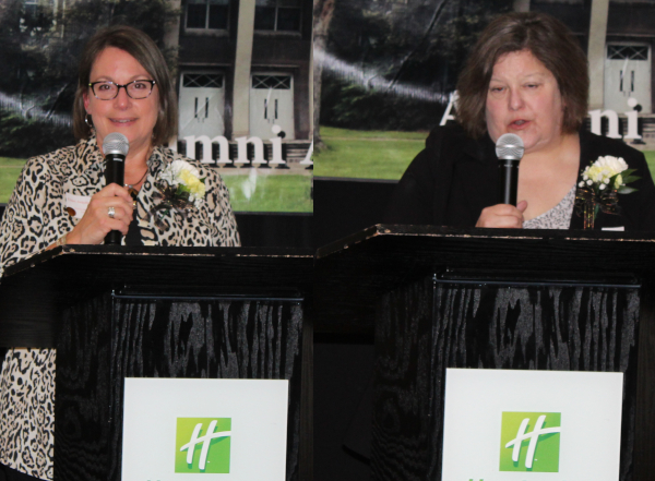 Ellen Arsulic Forbus and Deborah Sorber Rosch Class of 2019 inductees of Riverside Hall of Fame