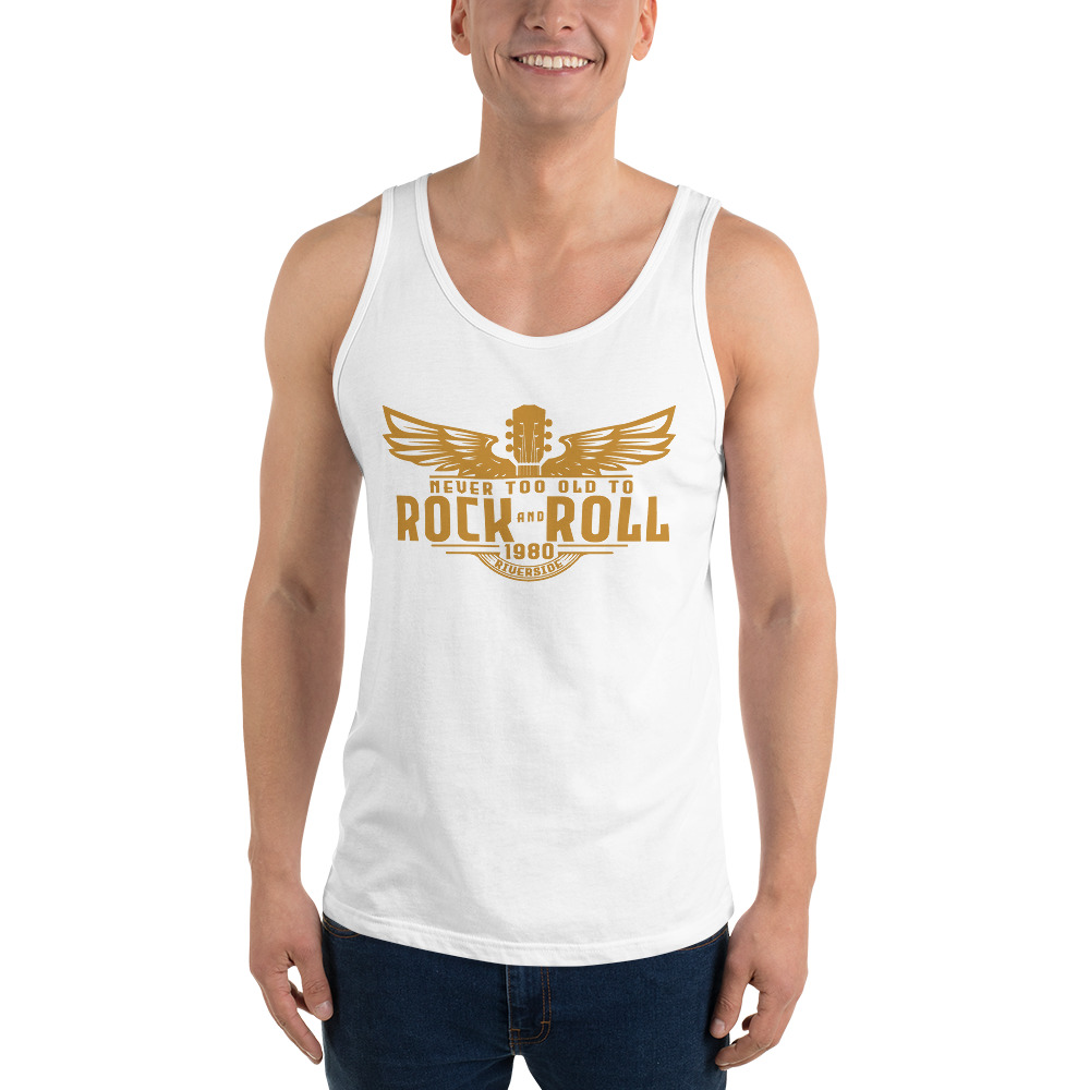 Gold Artwork Unisex Tank Top - Image 2