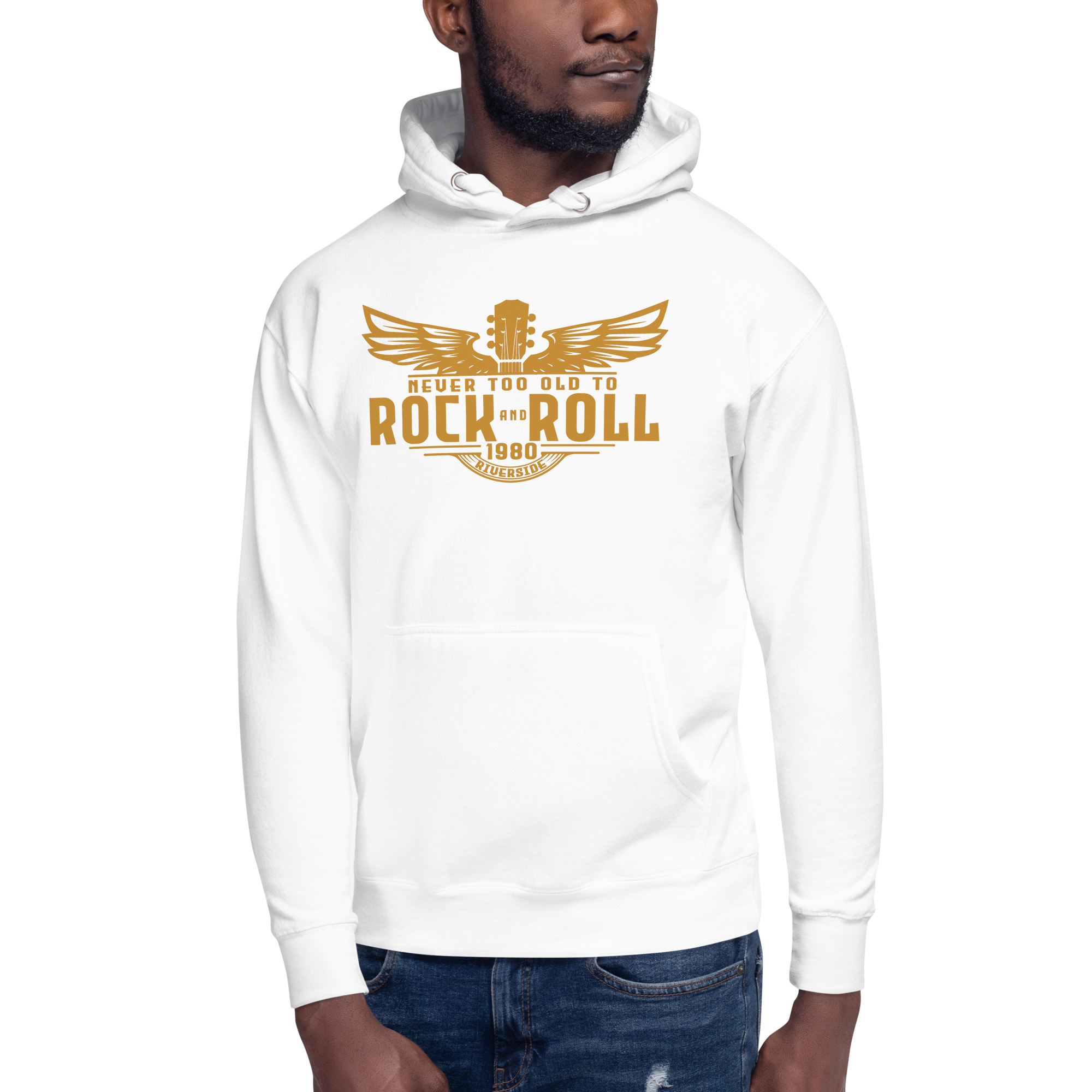 Gold Artwork Unisex Hoodie - Image 2