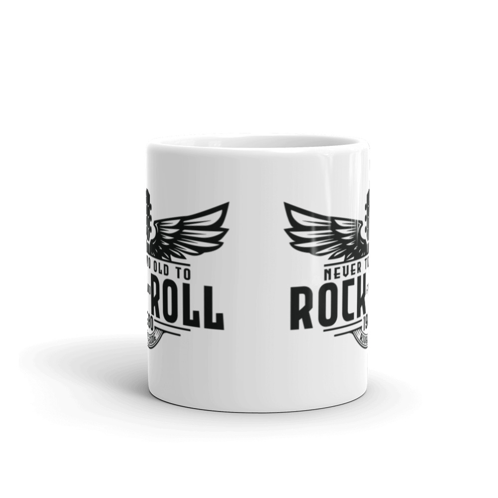 Black Artwork White glossy mug - Image 3