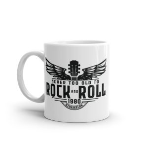 Black Artwork White glossy mug