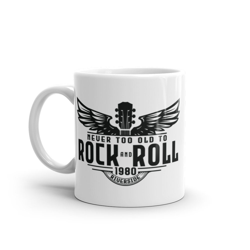 Black Artwork White glossy mug