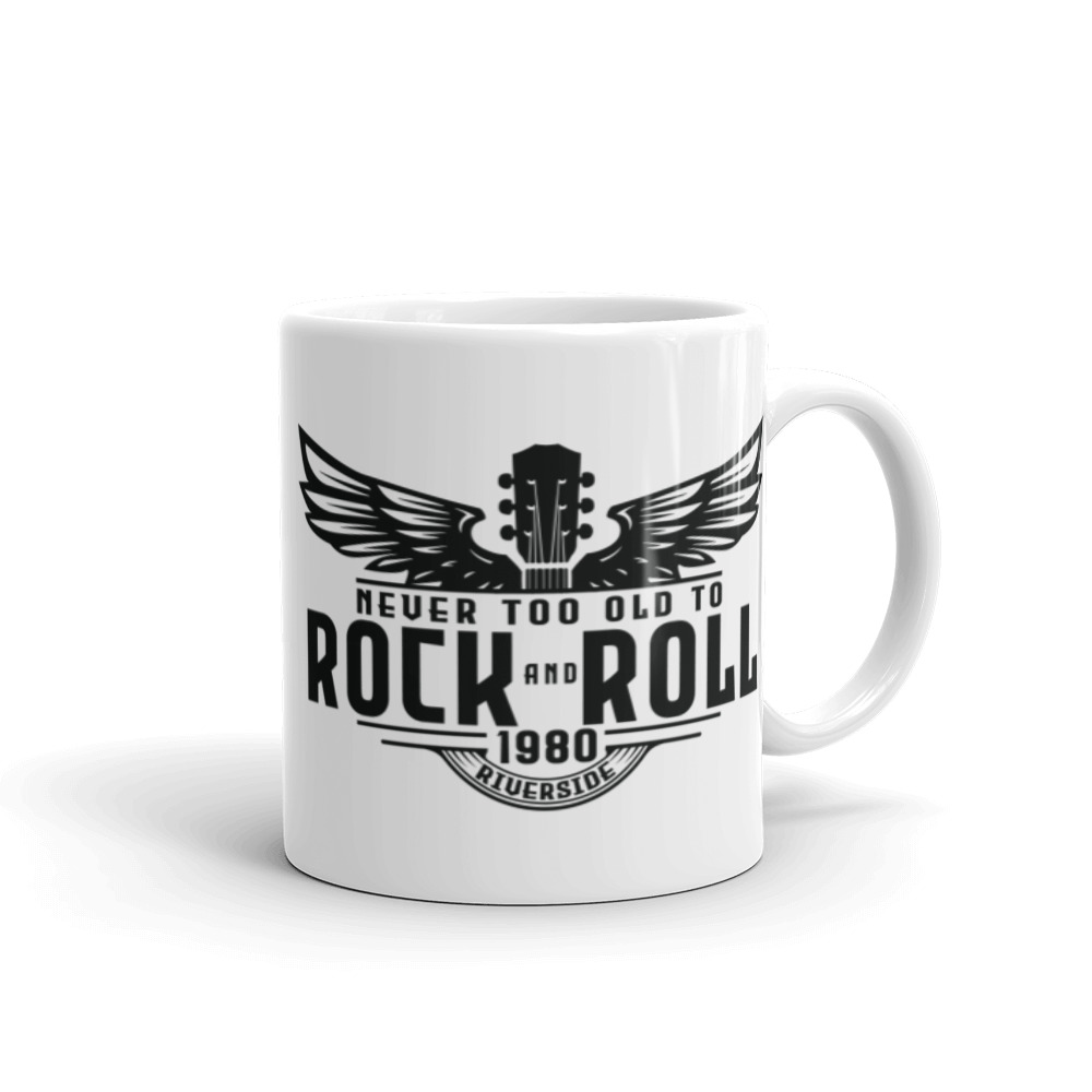 Black Artwork White glossy mug - Image 2