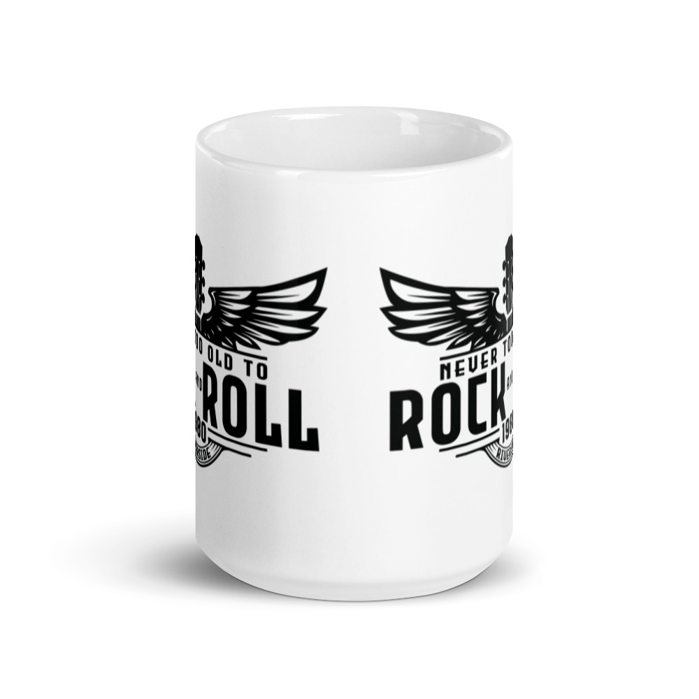 Black Artwork White glossy mug - Image 6