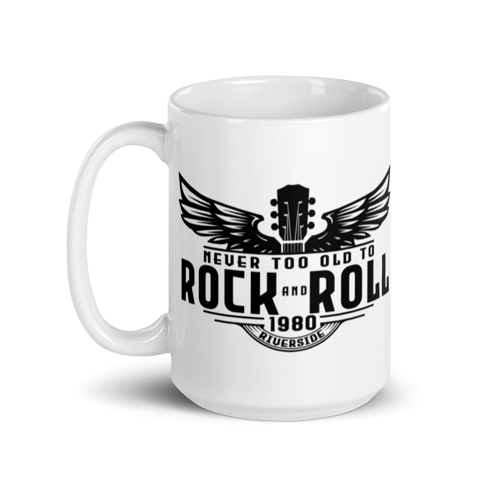 Black Artwork White glossy mug - Image 5