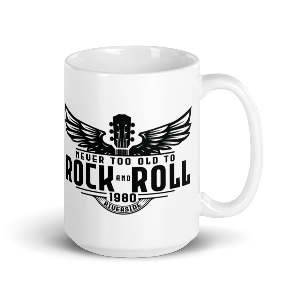 Black Artwork White glossy mug - Image 4