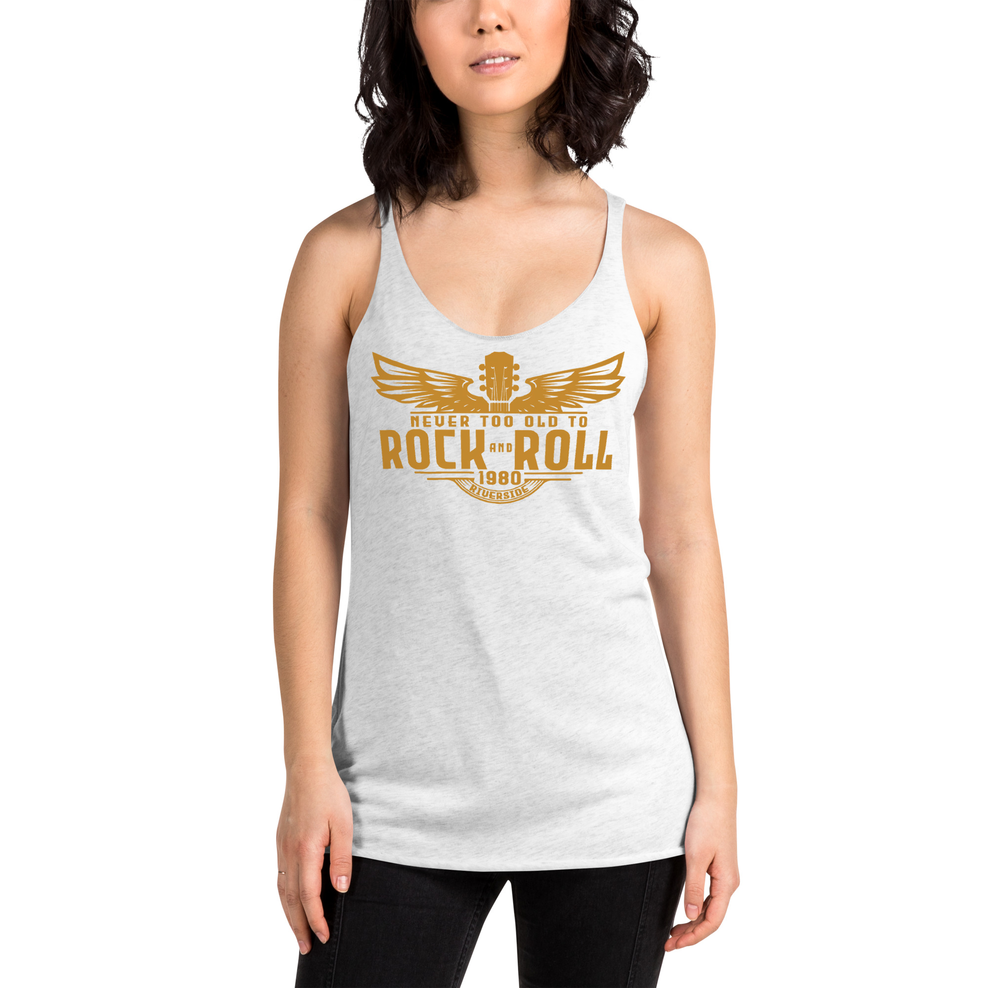 Gold Artwork Women's Racerback Tank - Image 2