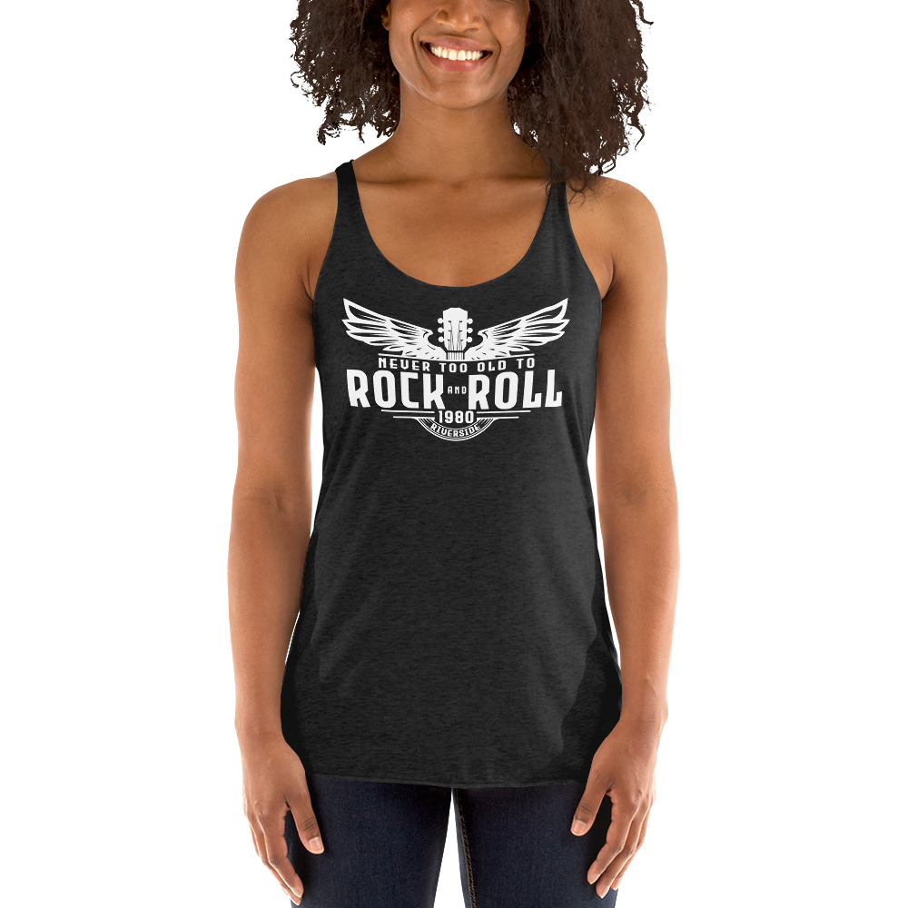 White Artwork Women's Racerback Tank
