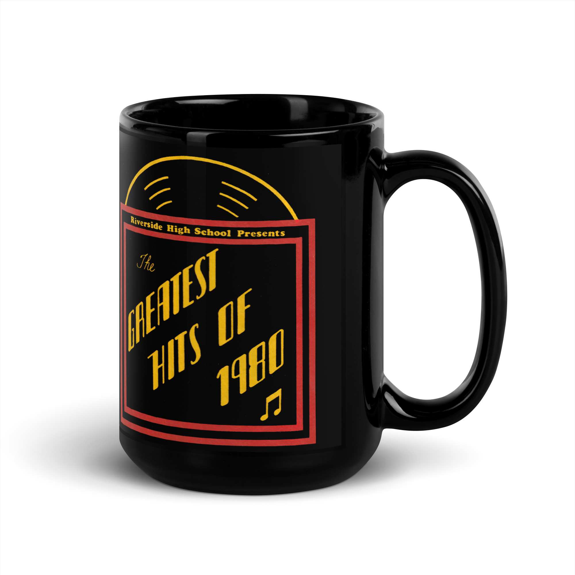 Yearbook Cover Black Glossy Mug