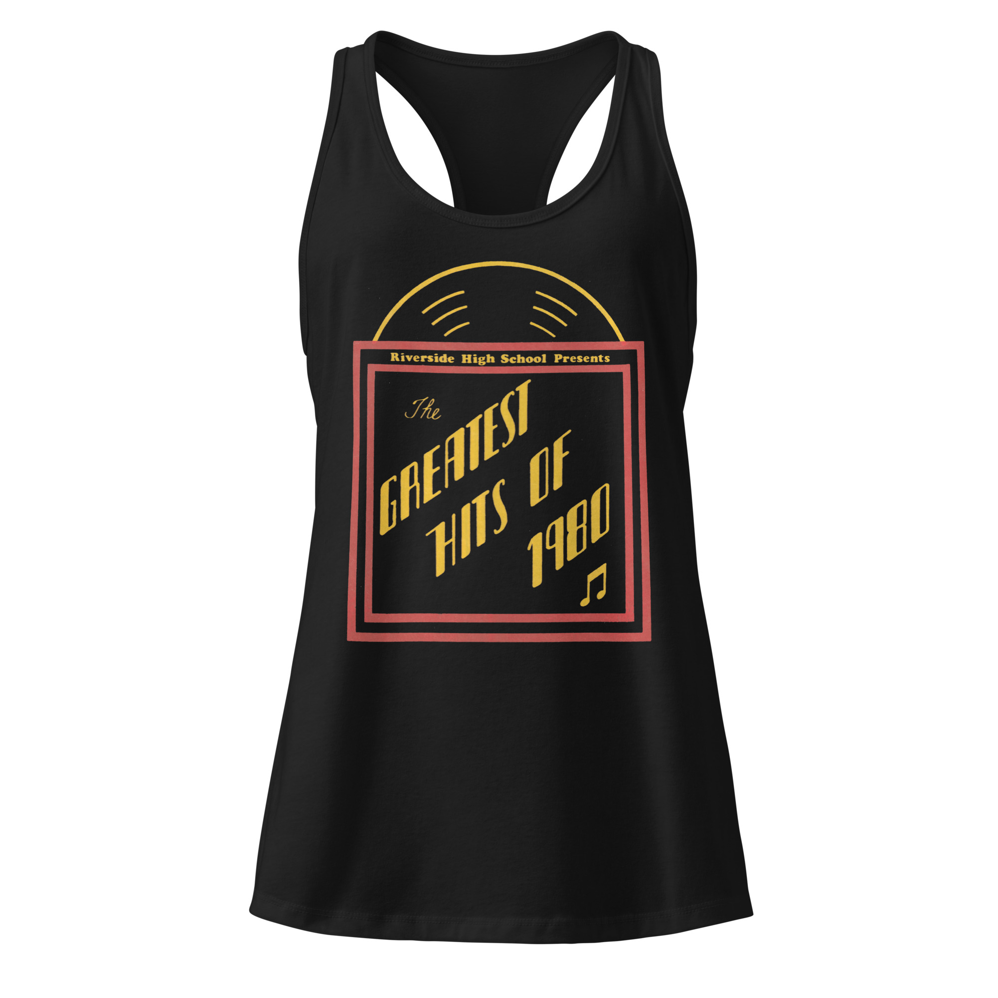 Yearbook Cover Art Women’s fitted racerback tank top - Image 3